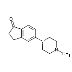 CAS 登录号：866849-23-2， 5-(4-甲基哌嗪-1-基)茚满-1-酮
