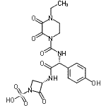 CAS#: 86702-45-6, (3S)-3-{[(2R)-2-{[(4-Ethyl-2,3-dioxo-1-piperazinyl)carbonyl]amino}-2-(4-hydroxyphenyl)acetyl]amino}-2-oxo-1-azetidinesulfonic acid