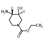 CAS 登录号：86718-22-1， 乙基(3S,4S)-4-氨基-3-羟基-1-哌啶羧酸酯