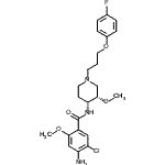 CAS 登录号：86718-70-9， 4-氨基-5-氯-N-{(3S,4R)-1-[3-(4-氟苯氧基)丙基]-3-甲氧基-4-哌啶基}-2-甲氧基苯甲酰胺