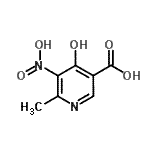 CAS#: 86788-99-0, 4-Hydroxy-6-methyl-5-nitronicotinic acid