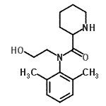 CAS#: 86797-92-4, N-(2,6-Dimethylphenyl)-N-(2-hydroxyethyl)-2-piperidinecarboxamide