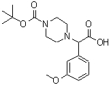CAS#: 868151-10-4, (3-Methoxyphenyl)(4-{[(2-methyl-2-propanyl)oxy]carbonyl}-1-piperazinyl)acetic acid