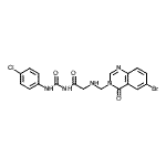CAS#: 86816-93-5, N<sup>2</sup>-[(6-Bromo-4-oxo-3(4H)-quinazolinyl)methyl]-N-[(4-chlorophenyl)carbamoyl]glycinamide
