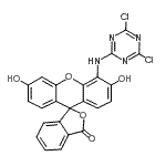CAS#: 86819-57-0, 4'-[(4,6-Dichloro-1,3,5-triazin-2-yl)amino]-3',6'-dihydroxy-3H-spiro[2-benzofuran-1,9'-xanthen]-3-one