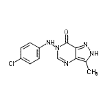 CAS#: 86831-75-6, 6-[(4-Chlorophenyl)amino]-3-methyl-2,6-dihydro-7H-pyrazolo[4,3-d]pyrimidin-7-one