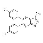CAS#: 86870-09-9, 6,7-Bis(4-chlorophenyl)-3-methyl[1,2,4]triazolo[4,3-b][1,2,4]triazine
