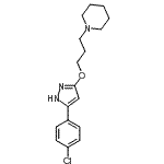 CAS#: 86871-46-7, 1-(3-{[5-(4-Chlorophenyl)-1H-pyrazol-3-yl]oxy}propyl)piperidine