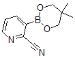 CAS 登录号：868944-75-6， 3-(5,5-二甲基-1,3,2-二氧硼杂环己烷-2-基)-2-吡啶甲腈