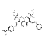 CAS 登录号：86923-11-7， 二钠(3Z)-5-氨基-6-[(E)-(4-硝基苯基)偶氮]-4-氧代-3-(苯基亚肼基)-3,4-二氢-2,7-萘二磺酸酯