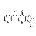 CAS 登录号：86927-77-7， 3-甲基-6-(1-苯基乙基)-2,6-二氢-7H-吡唑并[4,3-d]嘧啶-7-酮
