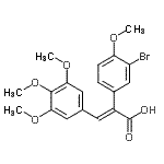 CAS#: 869497-70-1, (E)-2-(3-bromo-4-methoxy-phenyl)-3-(3,4,5-trimethoxyphenyl)prop-2-enoic acid