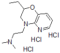 CAS 登录号：86979-88-6， 2-乙基-2,3-二氢-N,N-二甲基-4H-吡啶并[3,2-b]-1,4-恶嗪-4-乙胺盐酸盐(1:3)