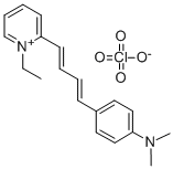 CAS 登录号：87004-02-2， 2-[4-[4-(二甲基氨基)苯基]-1,-3-丁二烯基]-1-乙基-吡啶鎓高氯酸盐