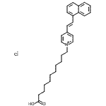 CAS#: 87045-04-3, 1-(10-Carboxydecyl)-4-[(E)-2-(1-naphthyl)vinyl]pyridinium chloride