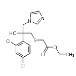 CAS 登录号：87049-51-2， 乙基{[2-(2,4-二氯苯基)-2-羟基-3-(1H-咪唑-1-基)丙基]硫基}乙酸酯