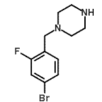 CAS#: 870703-75-6, 1-(4-Bromo-2-fluorobenzyl)piperazine