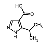 CAS#: 870704-28-2, 3-Isopropyl-1H-pyrazole-4-carboxylic acid
