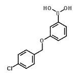 CAS 登录号：870778-90-8， {3-[(4-氯苄基)氧基]苯基}硼酸