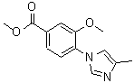 CAS 登录号：870837-21-1， 3-甲氧基-4-(4-甲基-1H-咪唑-1-基)苯甲酸甲酯