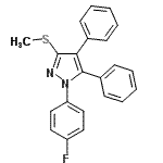 CAS 登录号：871110-21-3， 1-(4-氟苯基)-3-(甲硫基)-4,5-二苯基-1H-吡唑