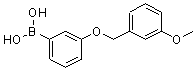 CAS 登录号：871125-75-6， {3-[(3-甲氧基苄基)氧基]苯基}硼酸