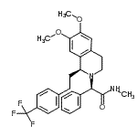 CAS#: 871224-63-4, (2R)-2-[(1S)-6,7-Dimethoxy-1-{2-[4-(trifluoromethyl)phenyl]ethyl}-3,4-dihydro-2(1H)-isoquinolinyl]-N-methyl-2-phenylacetamide