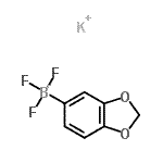 CAS 登录号：871231-46-8， 钾1,3-苯并二氧戊环-5-基(三氟)硼酸酯(1-)
