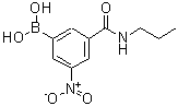 CAS 登录号：871332-88-6， [3-硝基-5-(丙基氨基甲酰)苯基]硼酸