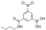 CAS 登录号：871332-89-7， B-[3-[(丁基氨基)羰基]-5-硝基苯基]-硼酸