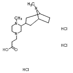 CAS#: 87168-50-1, 3-[4-Methyl-3-(8-methyl-8-azabicyclo[3.2.1]oct-3-yl)-1-piperazinyl]propanoic acid trihydrochloride
