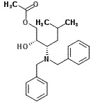 CAS 登录号：871949-00-7， (2S,3S)-3-(二苄基氨基)-2-羟基-5-甲基己基乙酸酯