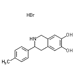 CAS#: 87203-96-1, 3-(4-Methylphenyl)-1,2,3,4-tetrahydro-6,7-isoquinolinediol hydrobromide (1:1)