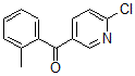 CAS 登录号：872088-10-3， (6-氯-3-吡啶基)(2-甲基苯基)-甲酮