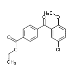 CAS 登录号：872088-13-6， 乙基4-(5-氯-2-甲氧基苯甲酰基)苯甲酸酯