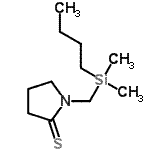 CAS 登录号：872415-87-7， 1-{[丁基(二甲基)硅烷基]甲基}-2-吡咯烷硫酮