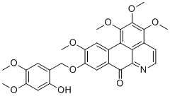 CAS#: 872729-33-4, 1,2,3,10-Tetramethoxy-9-(2-hydroxy-4,5-dimethoxybenzyloxy)oxoaporphine