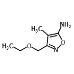 CAS 登录号：872788-57-3， 3-(乙氧基甲基)-4-甲基-1,2-恶唑-5-胺