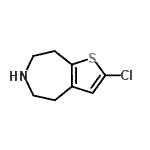 CAS#: 873015-86-2, 2-Chloro-5,6,7,8-tetrahydro-4H-thieno[2,3-d]azepine