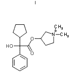 CAS 登录号：873295-32-0， 3-[2-环戊基(羟基)苯基乙酰氧基]-1,1-二甲基吡咯烷鎓碘化物