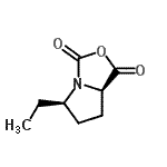CAS 登录号：87392-44-7， (5R,7aR)-5-乙基四氢-1H-吡咯并[1,2-c][1,3]恶唑-1,3-二酮