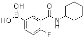 CAS 登录号：874219-24-6， [3-(环己基氨基甲酰)-4-氟苯基]硼酸