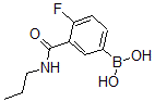 CAS 登录号：874219-32-6， B-[4-氟-3-[(丙基氨基)羰基]苯基]-硼酸