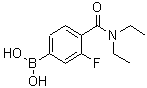 CAS 登录号：874289-14-2， [4-(二乙基氨基甲酰)-3-氟苯基]硼酸