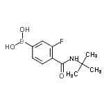 CAS 登录号：874289-18-6， {3-氟-4-[(2-甲基-2-丙基)氨基甲酰]苯基}硼酸