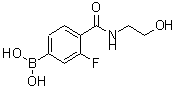 CAS 登录号：874289-21-1， {3-氟-4-[(2-羟基乙基)氨基甲酰]苯基}硼酸