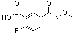 CAS#: 874289-59-5, {2-Fluoro-5-[methoxy(methyl)carbamoyl]phenyl}boronic acid