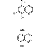 CAS#: 87453-65-4, 5-Methyl-8-quinolinol - 7-bromo-5-methyl-8-quinolinol (1:1)