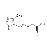 CAS 登录号：874571-07-0， (4E)-5-(4-甲基-1H-咪唑-5-基)-4-戊烯酸