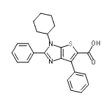 CAS#: 874571-92-3, 3-Cyclohexyl-2,6-diphenyl-3H-thieno[2,3-d]imidazole-5-carboxylic acid